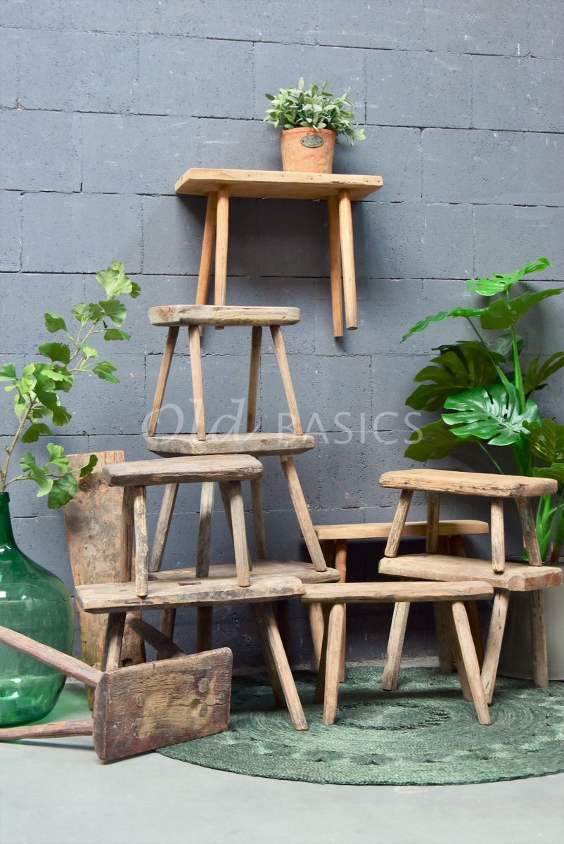 Detail van Melkkrukje, naturel, materiaal hout